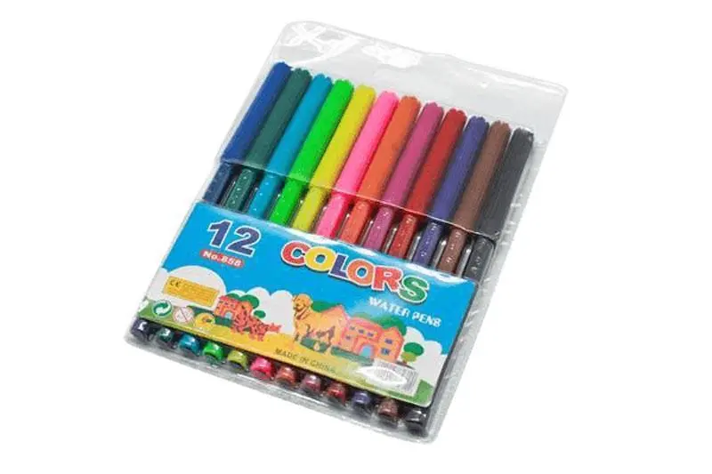 WATER PENS 12 COLOURS - A5 Cash and Carry